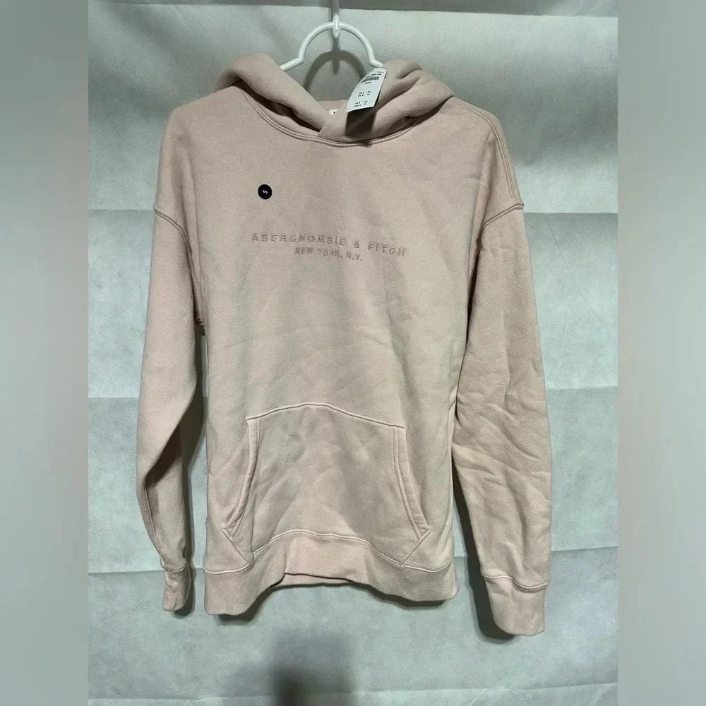 Abercrombie & Fitch Soft AF Cozy Hoodie Pink Fleece Womens Sz Small MSRP $69 NEW